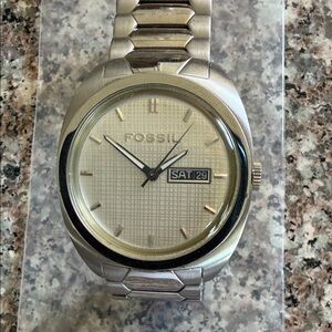 Fossil Silver and Gold Men's Watch